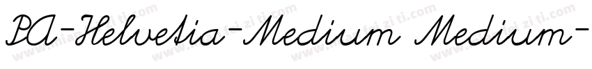 PA-Helvetia-Medium Medium字体转换